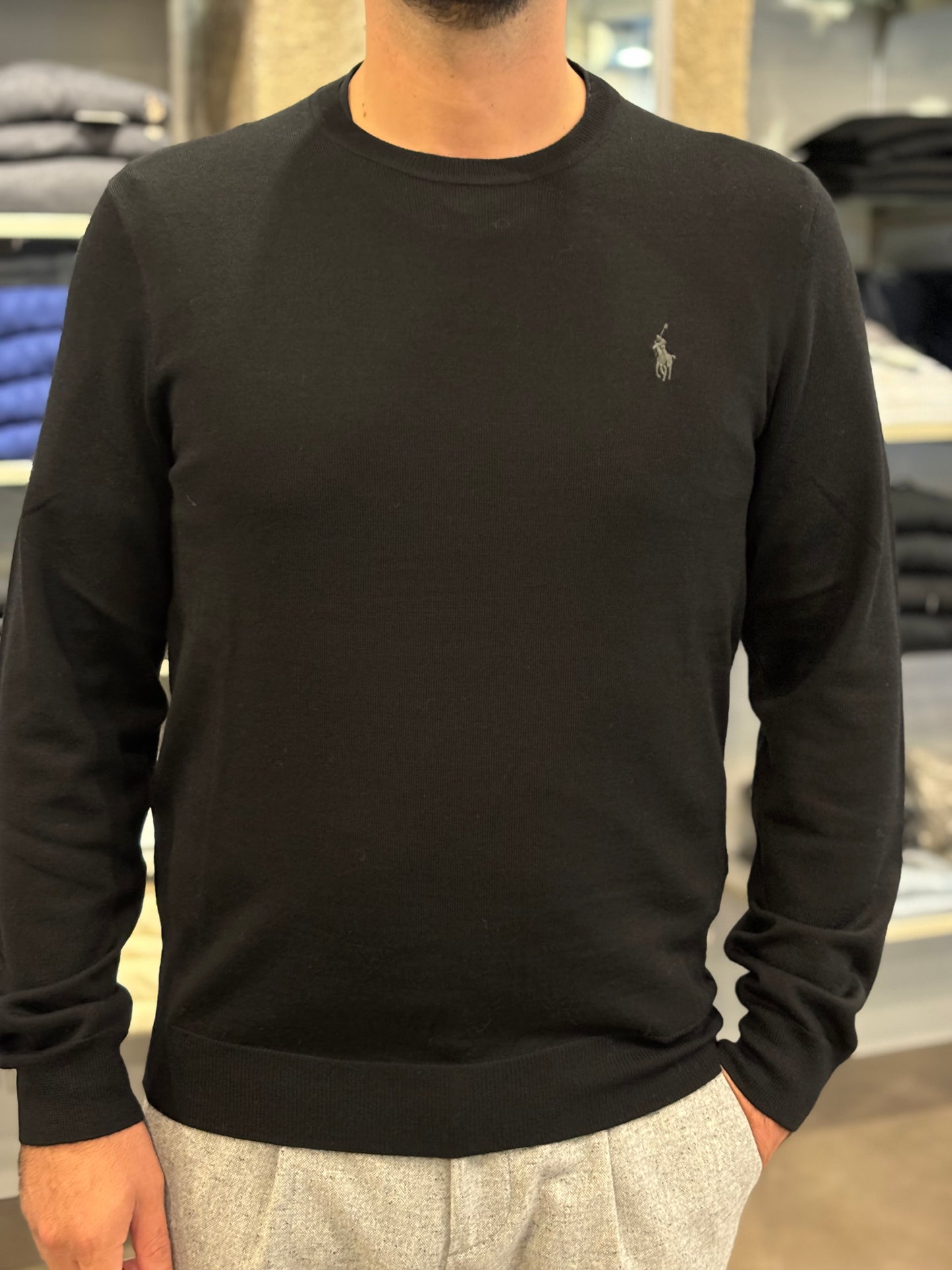 Maglione girocollo Ralph Lauren nero