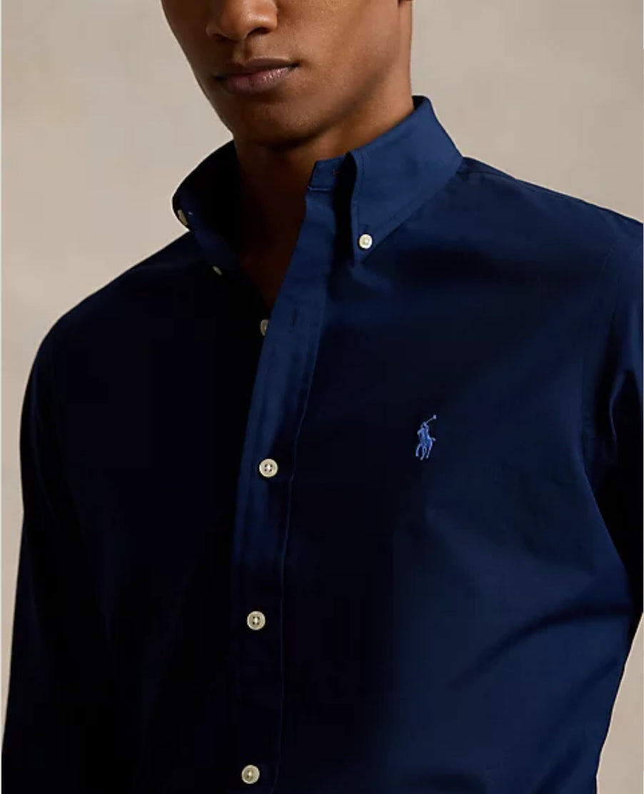 Camicia Ralph Lauren popeline blu