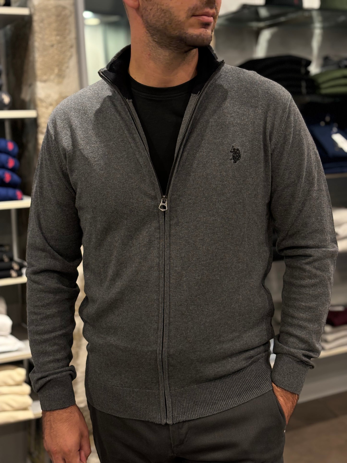 Maglione full-zip Us Polo