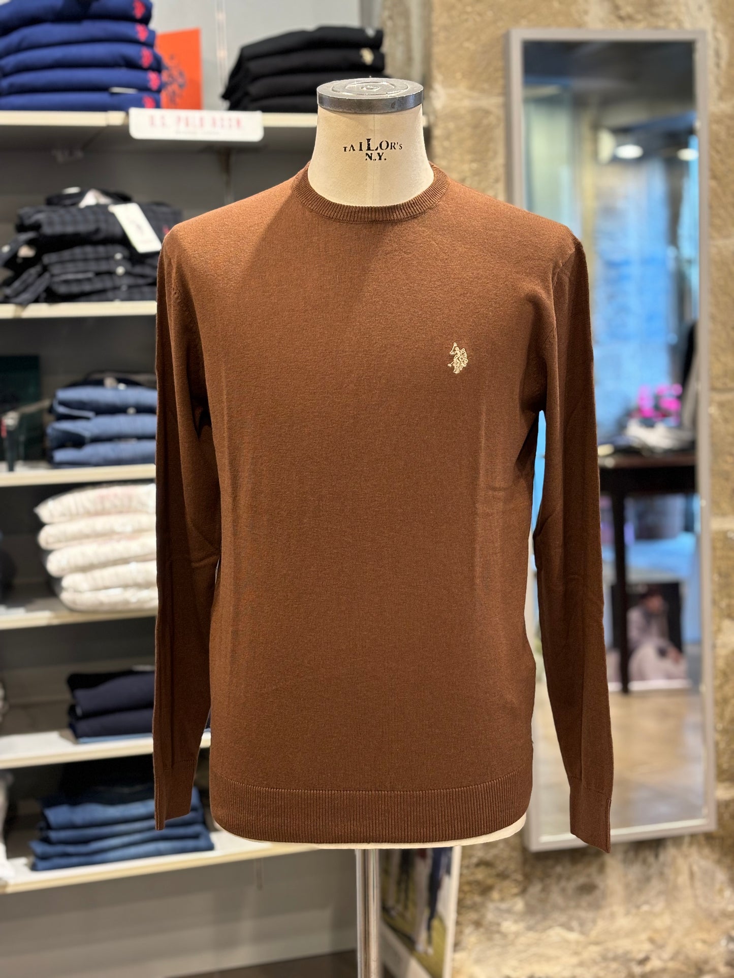 Maglione Us Polo marrone