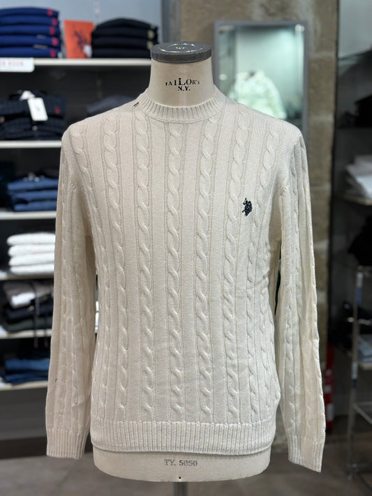 Maglione Us Polo bianco