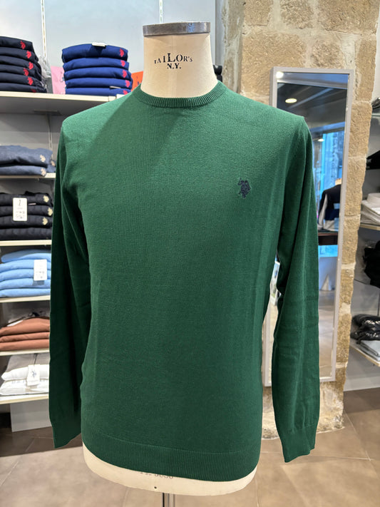 Maglione Us Polo verde bottiglia