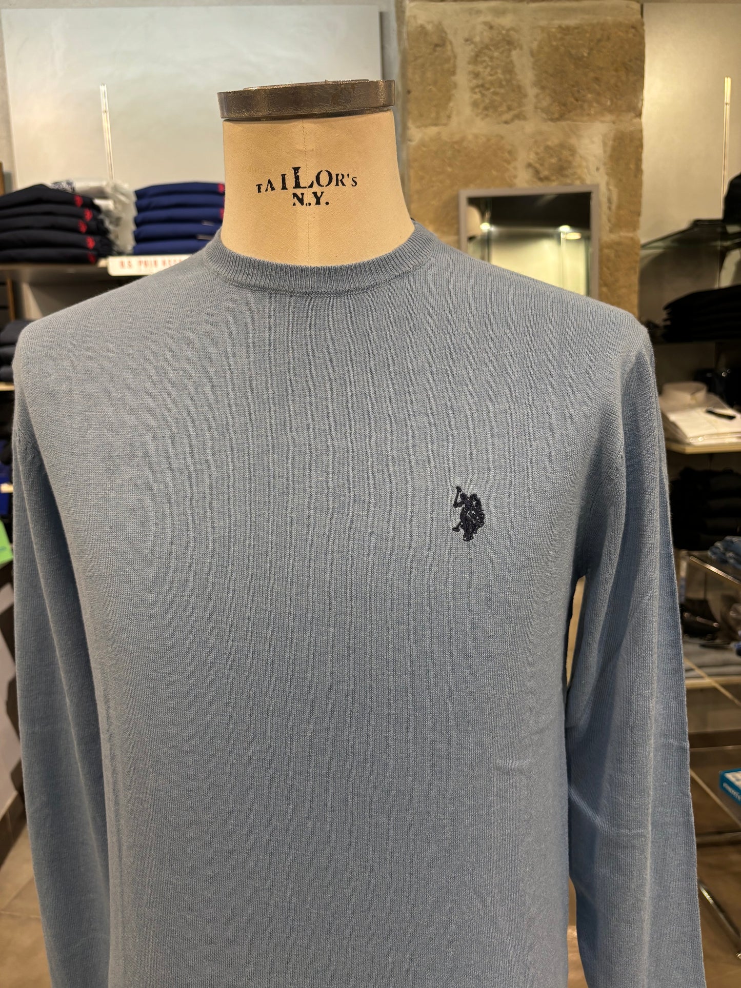 Maglione Us Polo celeste