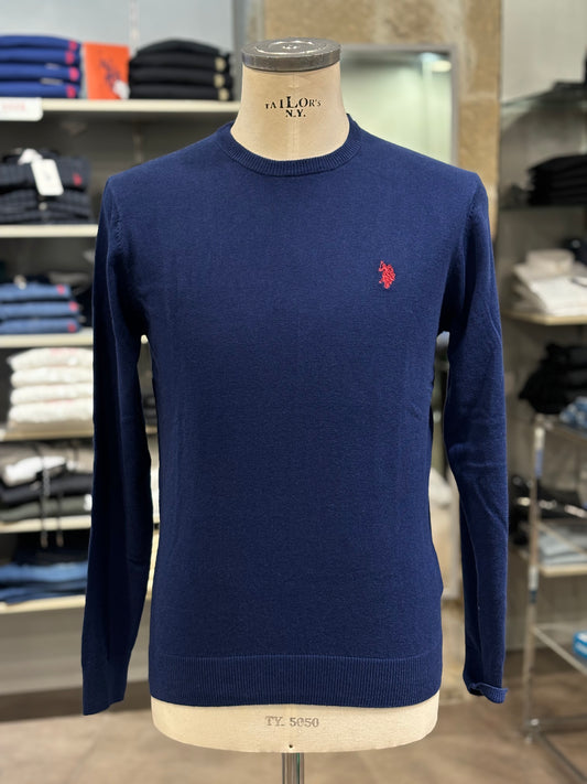 Maglione Us Polo azzurro