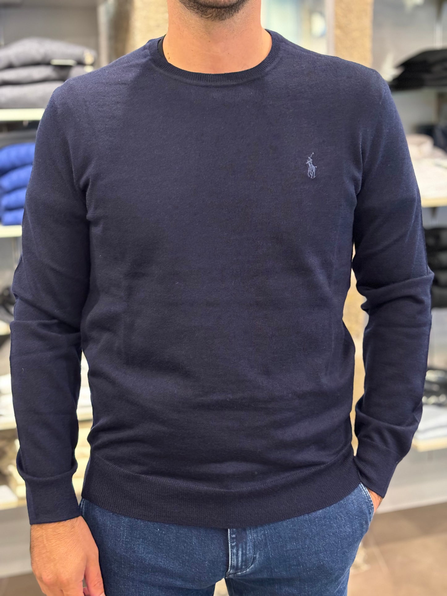 Maglione girocollo Ralph Lauren blu