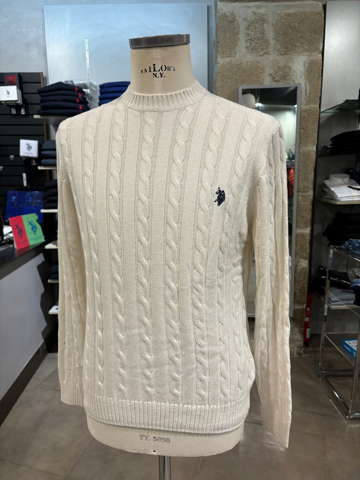 Maglione Us Polo bianco