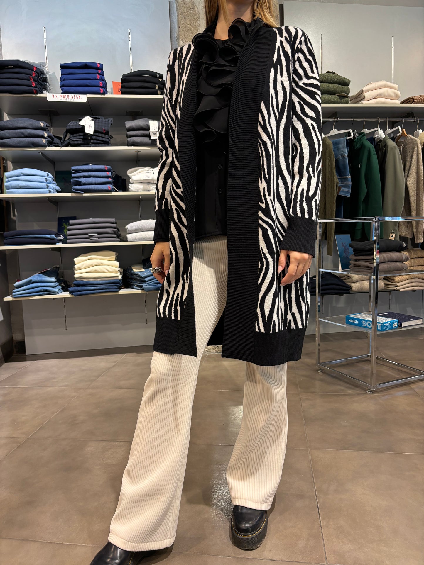 Cardigan fantasia zebra