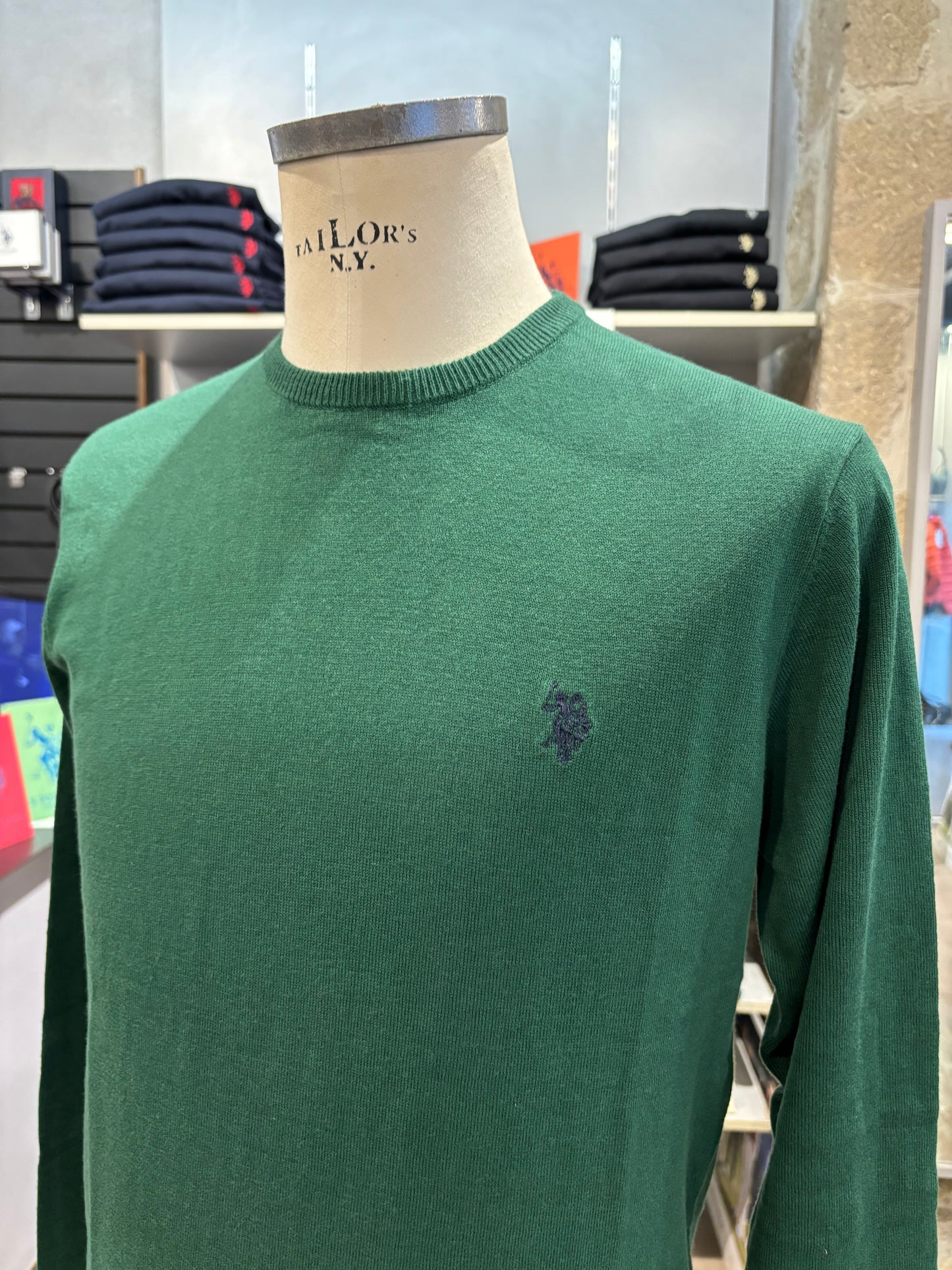 Maglione Us Polo verde bottiglia