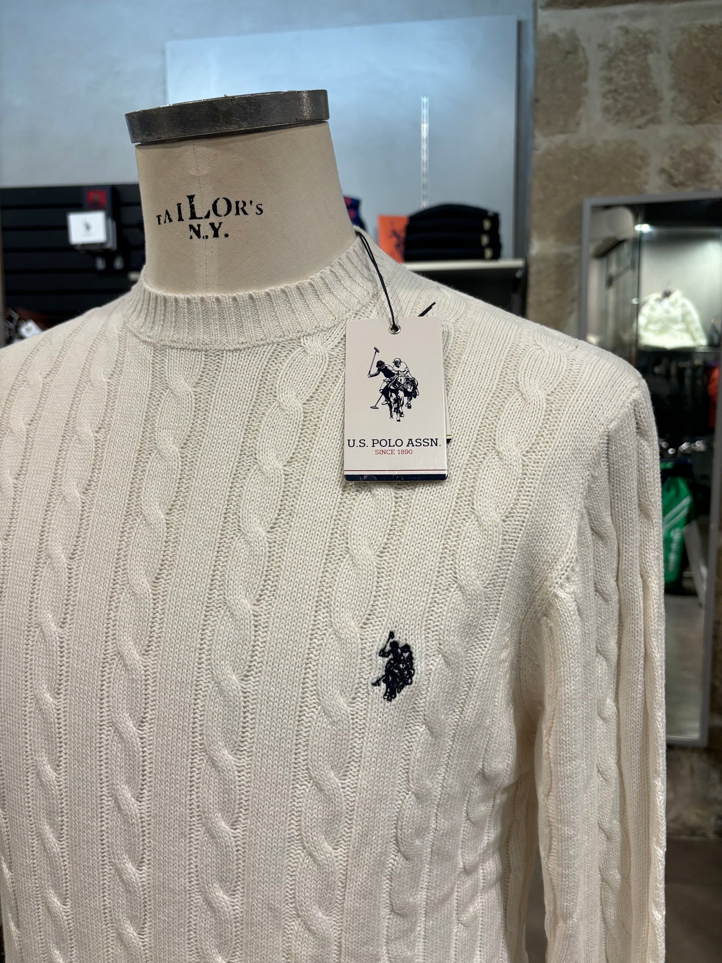 Maglione Us Polo bianco