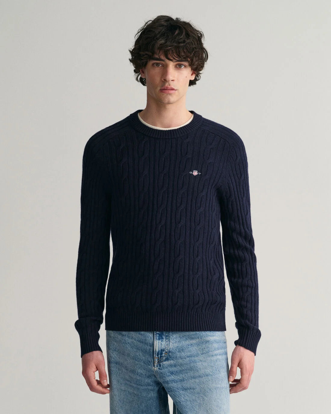 MAGLIONE TRECCIA BLU