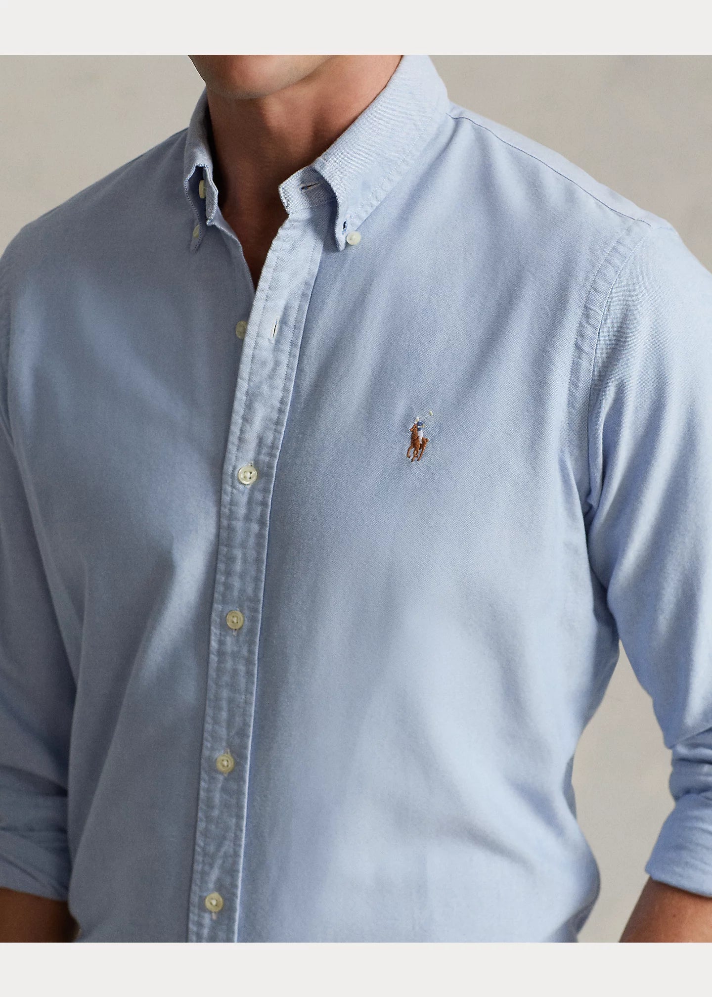 Camicia oxford Ralph Lauren celeste